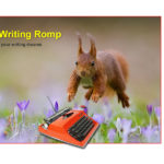 Justina Hart Writing Romp course mascot for blog post writing and traumatic experience